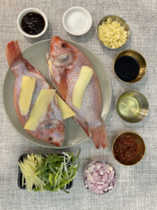 Prepare Steamed Fish Ingredients